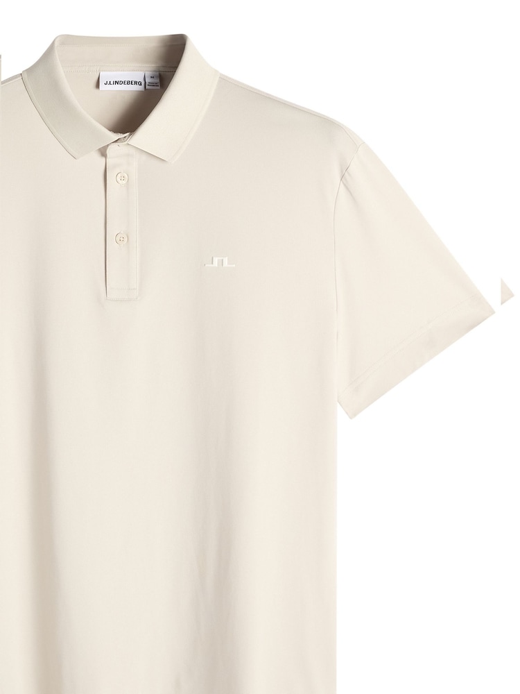 J.Lindeberg Cream Bridge Polo Shirt - Image 5 of 5