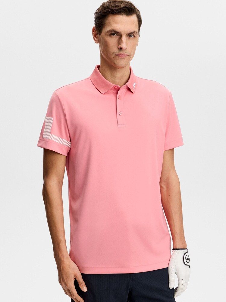 J.Lindeberg Pink Heath Polo Shirt - Image 1 of 5