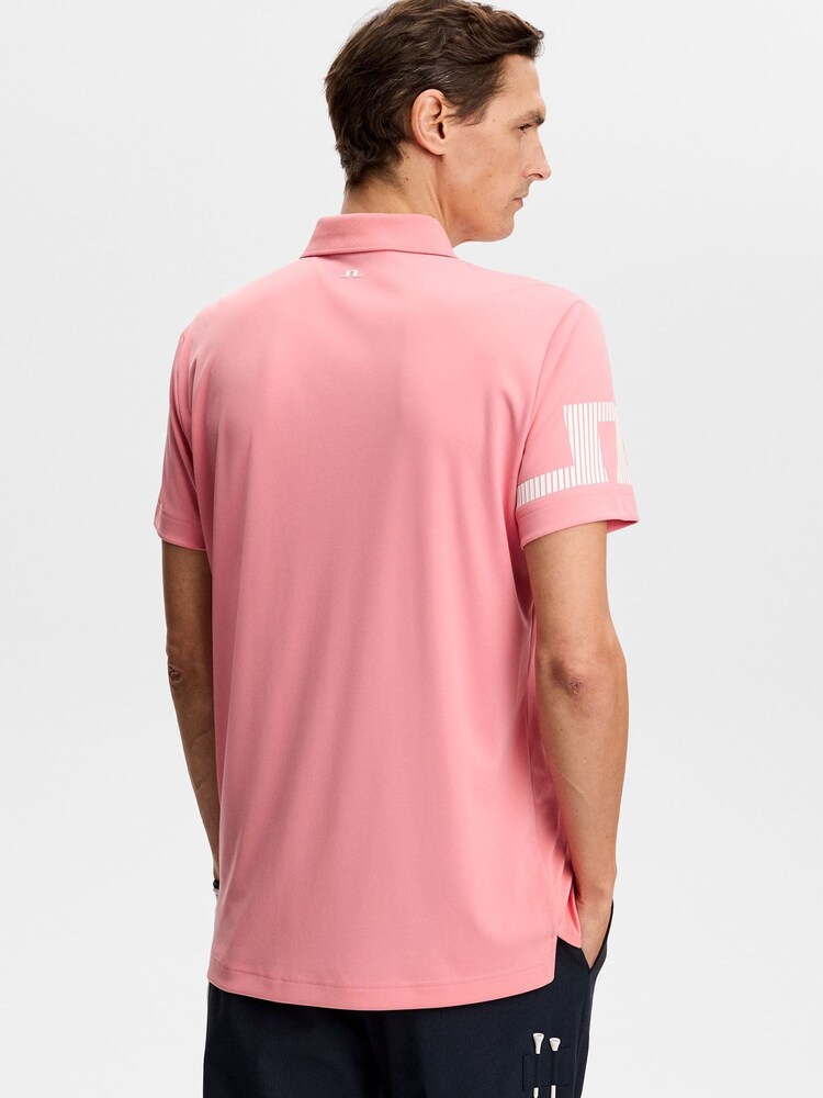 J.Lindeberg Pink Heath Polo Shirt - Image 2 of 5