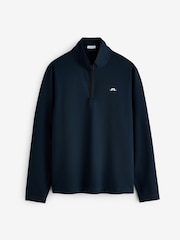J.Lindeberg Blue Clide Quarter Zip Mid Layer Sweat Top - Image 1 of 1