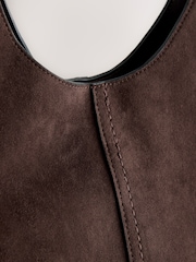 Chocolate Brown Tote Shoulder Bag - Image 4 of 5