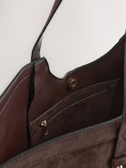 Chocolate Brown Tote Shoulder Bag - Image 5 of 5