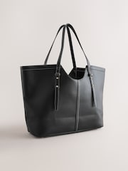 Black Tote Shoulder Bag - Image 6 of 9