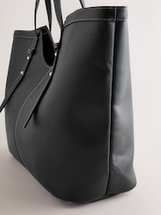 Black Tote Shoulder Bag - Image 8 of 9