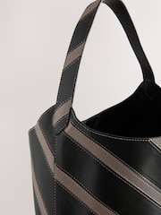 Black Stripe Shoulder Bag - Image 6 of 8