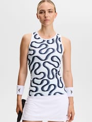 J.Lindeberg Blue Doris Printed Top - Image 1 of 6