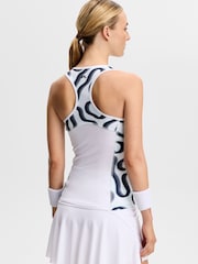 J.Lindeberg Blue Doris Printed Top - Image 2 of 6