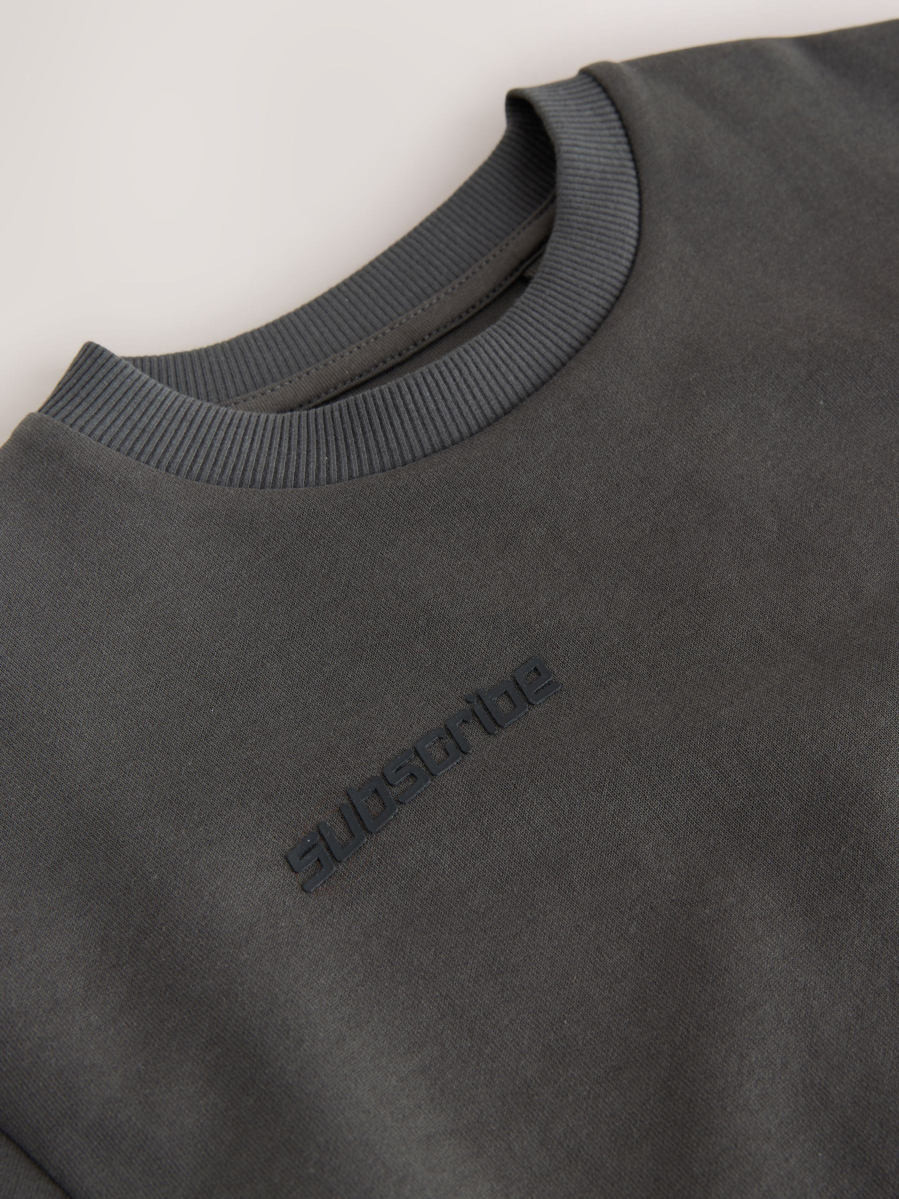 Buy Charcoal Grey Graphic Heavyweight Short Sleeve T-Shirt (3