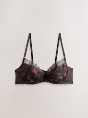 Black N.Premium Swiss Designed Embroidered Bra - Image 6 of 8