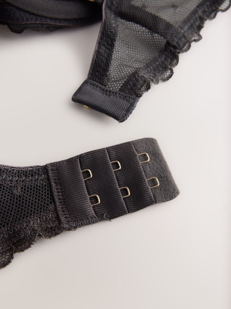 Black N.Premium Swiss Designed Embroidered Bra - Image 8 of 8 Black N.Premium Swiss Designed Embroidered Bra - Image 8 of 8