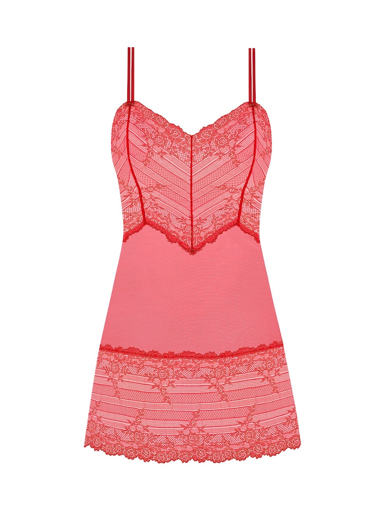 أحمر - قميص نوم Embrace Lace من Wacoal - صورة 5 من 5
