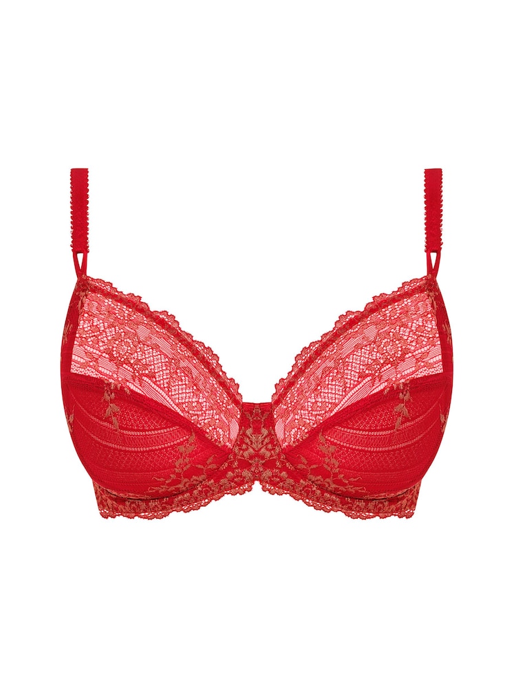 Wacoal Red Embrace Lace Underwire Bra - Image 5 of 5 Wacoal Red Embrace Lace Underwire Bra - Image 5 of 5