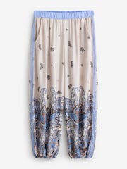 B by Ted Baker Blue Paisley Balloon Trouser Button Through Pyjamas - Image 10 of 18