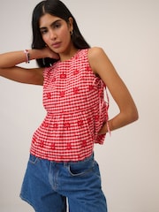 Nobodys Child Red Valerie Top - Image 4 of 5