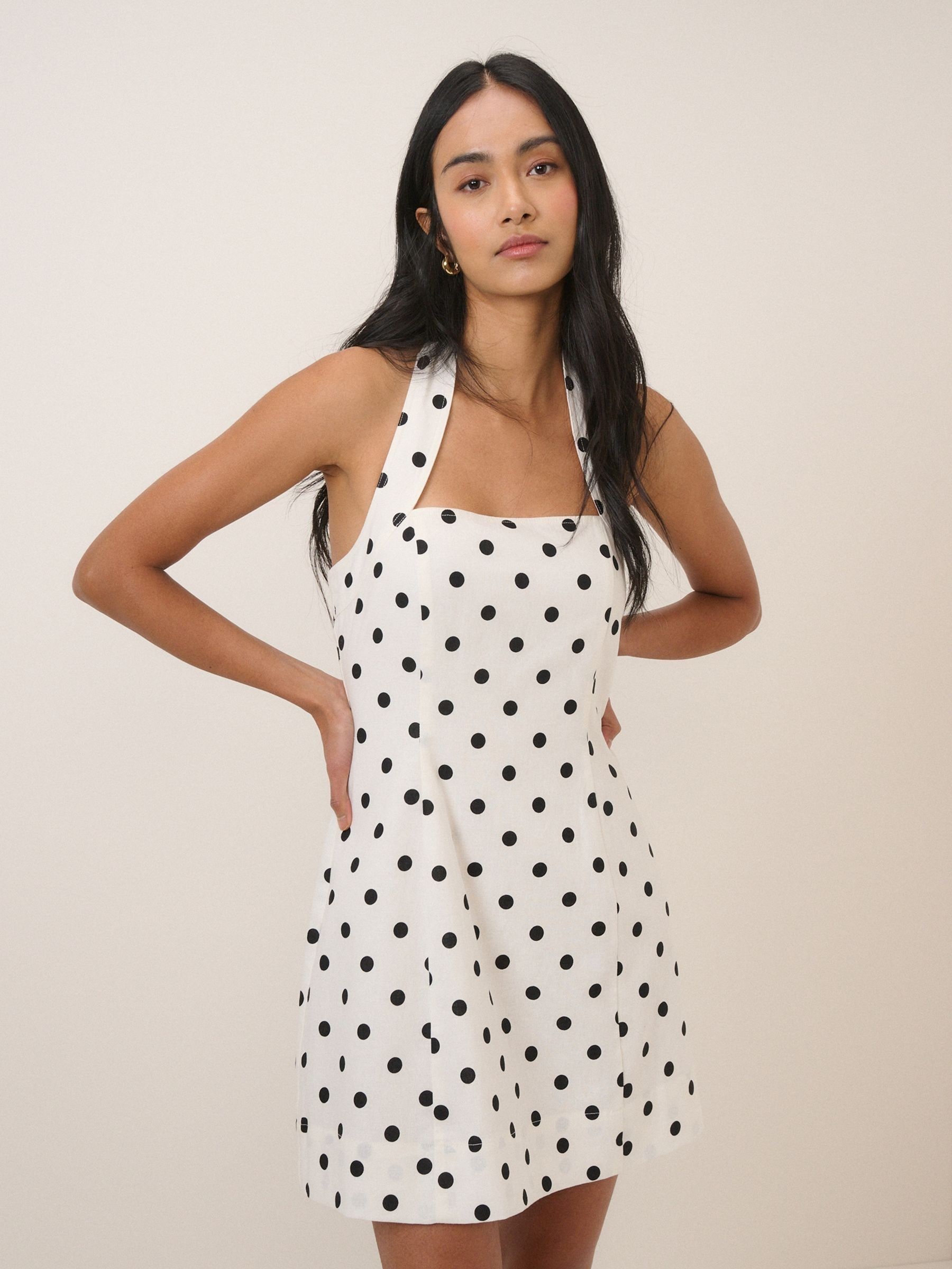 Buy Nobodys Child Cream Emily Mini Dress from Next USA