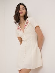 Nobodys Child White Lillian Mini Dress - Image 2 of 5