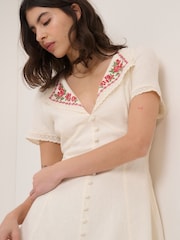 Nobodys Child White Lillian Mini Dress - Image 5 of 5