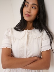 Nobodys Child White Orla Midi Dress - Image 3 of 5