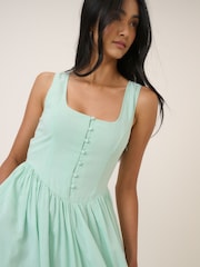 Nobodys Child Blue Cora Midi Dress - Image 4 of 5