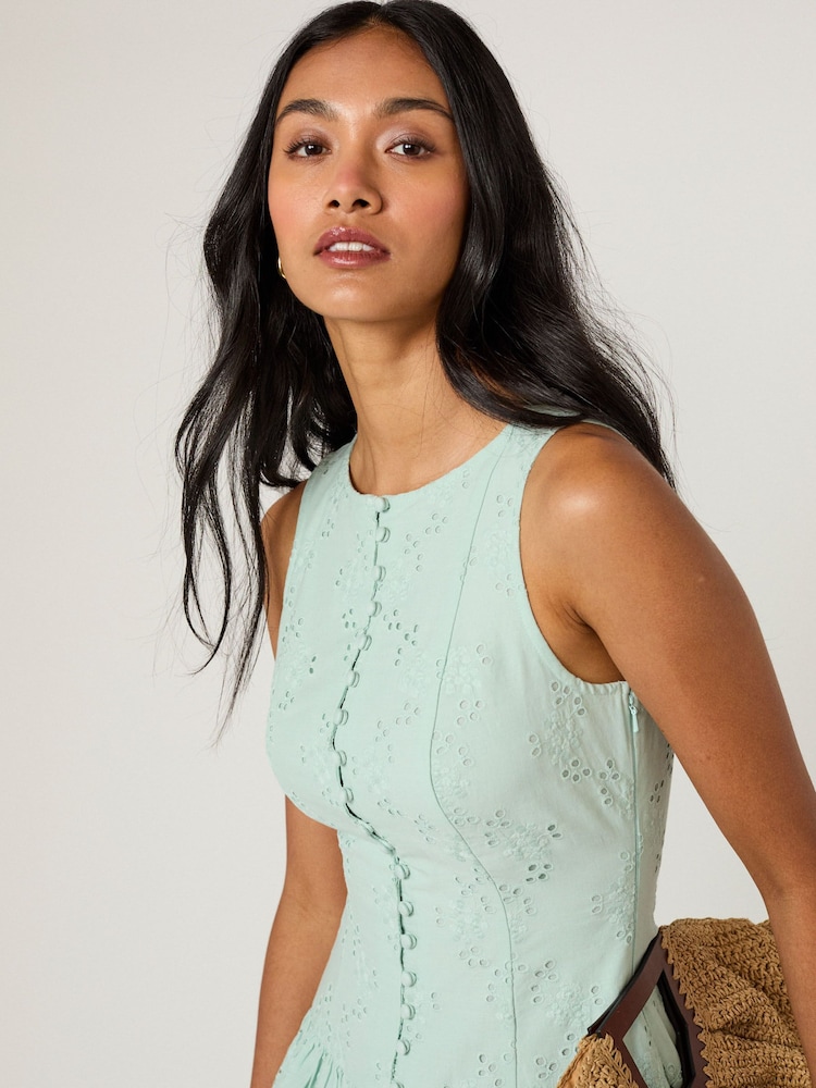 Nobodys Child Green Claudia Mini Dress - Image 5 of 5