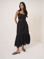 Nobodys Child Black Lennox Midi Dress - Image 1 of 5
