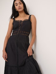 Nobodys Child Black Lennox Midi Dress - Image 3 of 5
