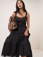 Nobodys Child Black Lennox Midi Dress - Image 4 of 5