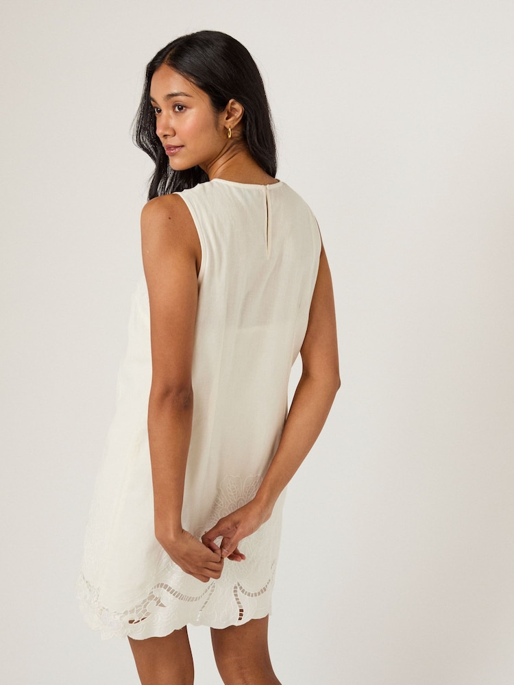 Nobodys Child White Sonia Mini Dress - Image 2 of 5