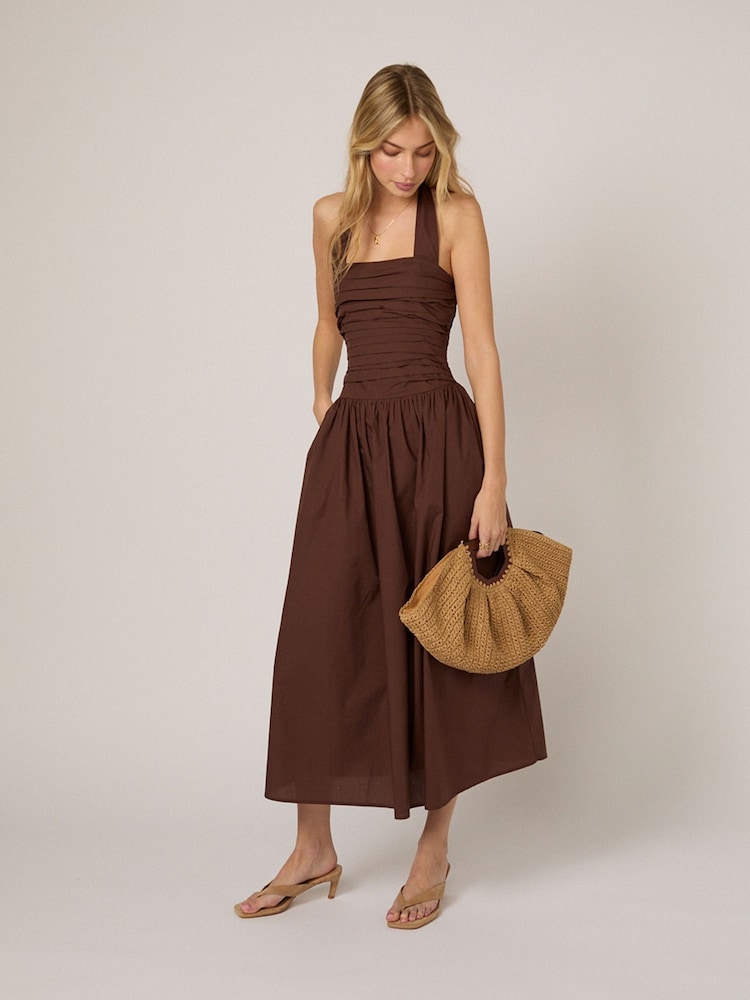 Nobodys Child Brown Lilah Midi Dress - Image 1 of 5
