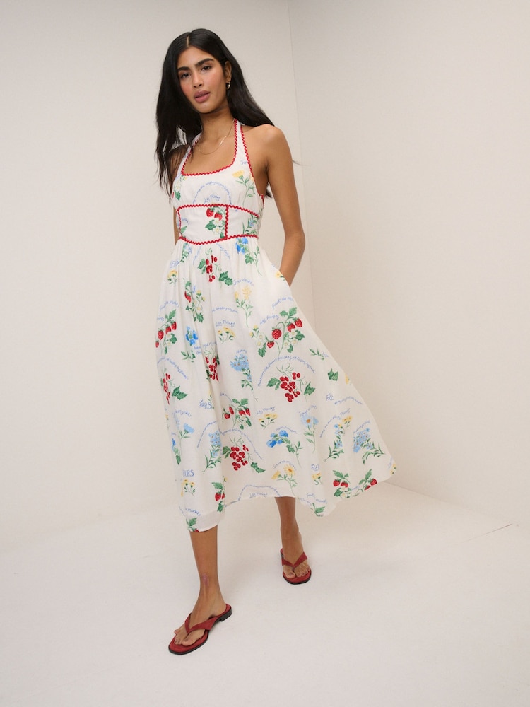 Nobodys Child White Hallie Midi Dress - Image 1 of 5