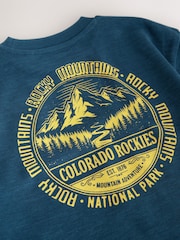 Blue Mountains Relaxed Fit Graphic Long Sleeve Cotton T-Shirt (3-16yrs) - Image 5 of 5