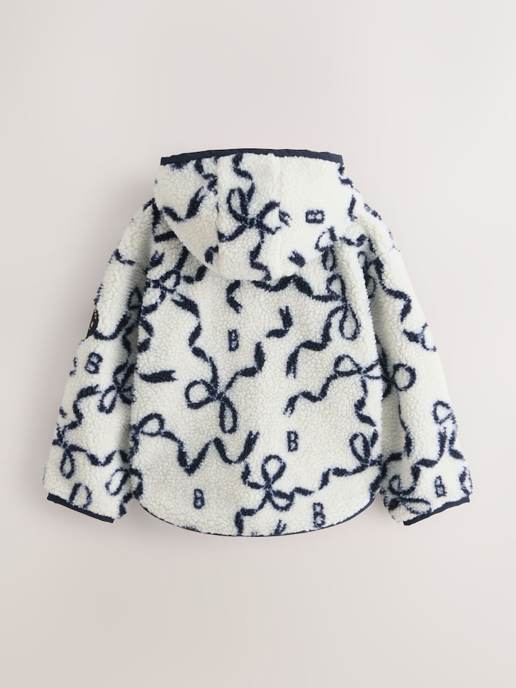 Baker by Ted Baker Ivory Bow Borg Hooded Fleece - Bild 2 von 8