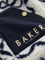 Baker by Ted Baker Ivory Bow Borg Hooded Fleece - Bild 7 von 8