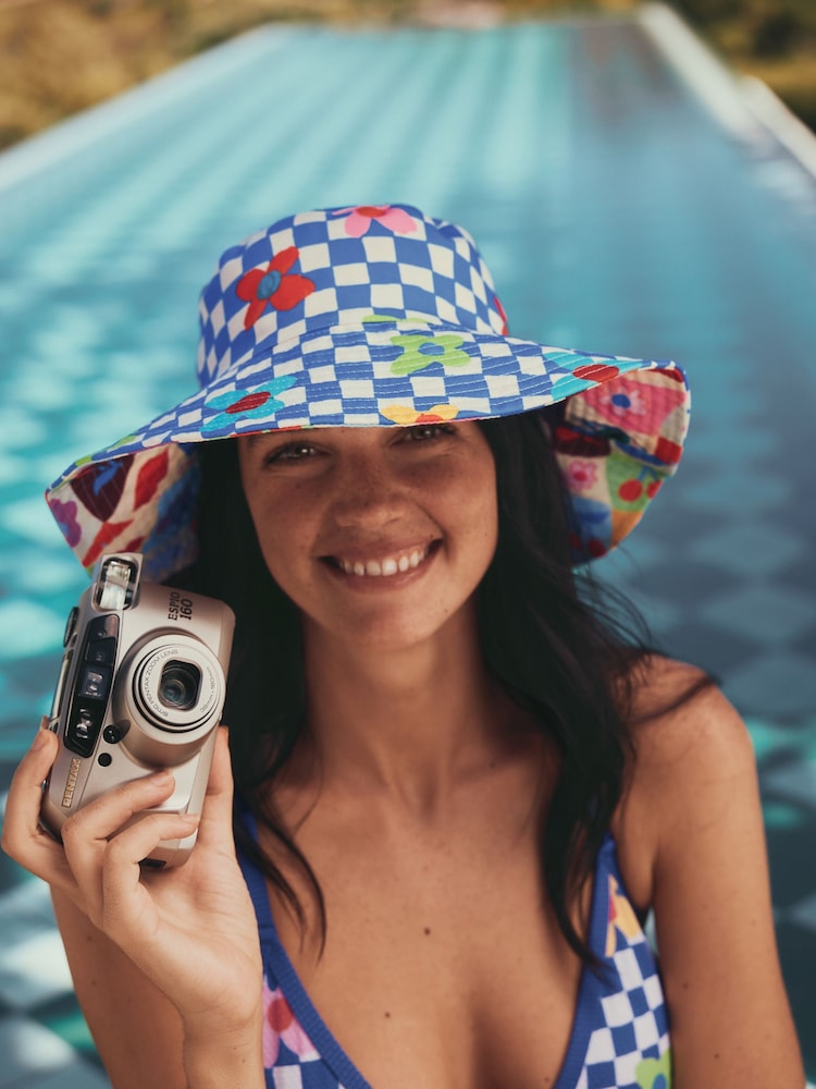 Eleanor Bowmer Multi Reversible Bucket Hat - Image 1 of 5