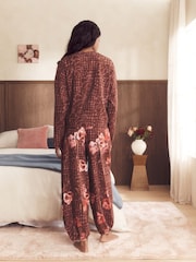 B by Ted Baker Chocolate Brown Pyjamas Set - Afbeelding 3 van 6