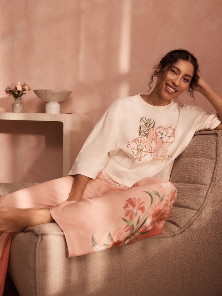 B by Ted Baker Cotton Viscose Pyjama Set - Image 2 of 6