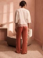 B by Ted Baker Cotton Viscose Pyjama Set - Image 4 of 6