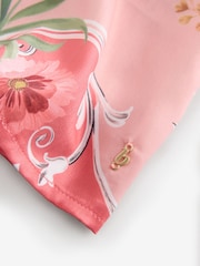 B by Ted Baker Pink Floral Satin Cami Pyjamas Set - Image 14 of 17