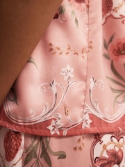 B by Ted Baker Pink Floral Satin Cami Pyjamas Set - Image 5 of 7