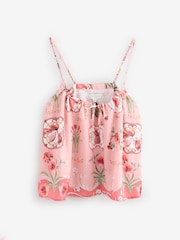 B by Ted Baker Pink Floral Satin Cami Pyjamas Set - Image 9 of 17