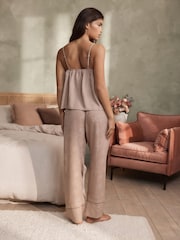 B by Ted Baker Jacquard Satin Cami Pyjamas Set - Image 4 of 6