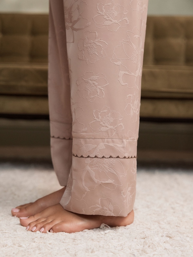 B by Ted Baker Jacquard Satin Cami Pyjamas Set - Image 6 of 6