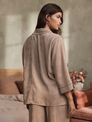 B by Ted Baker Jacqaurd Satin Shirt - Image 3 of 10