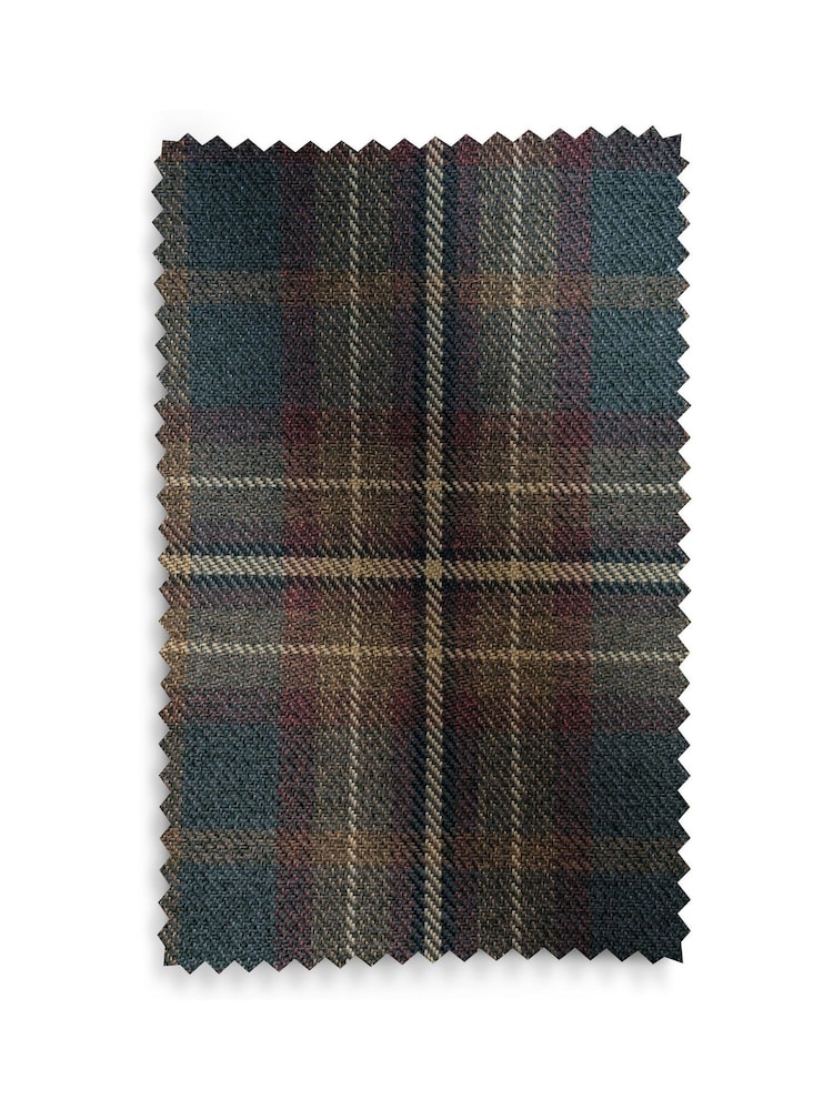 Heritage Check Dark Green Wilson Highback Armchair - Image 9 of 9 Heritage Check Dark Green Wilson Highback Armchair - Image 9 of 9