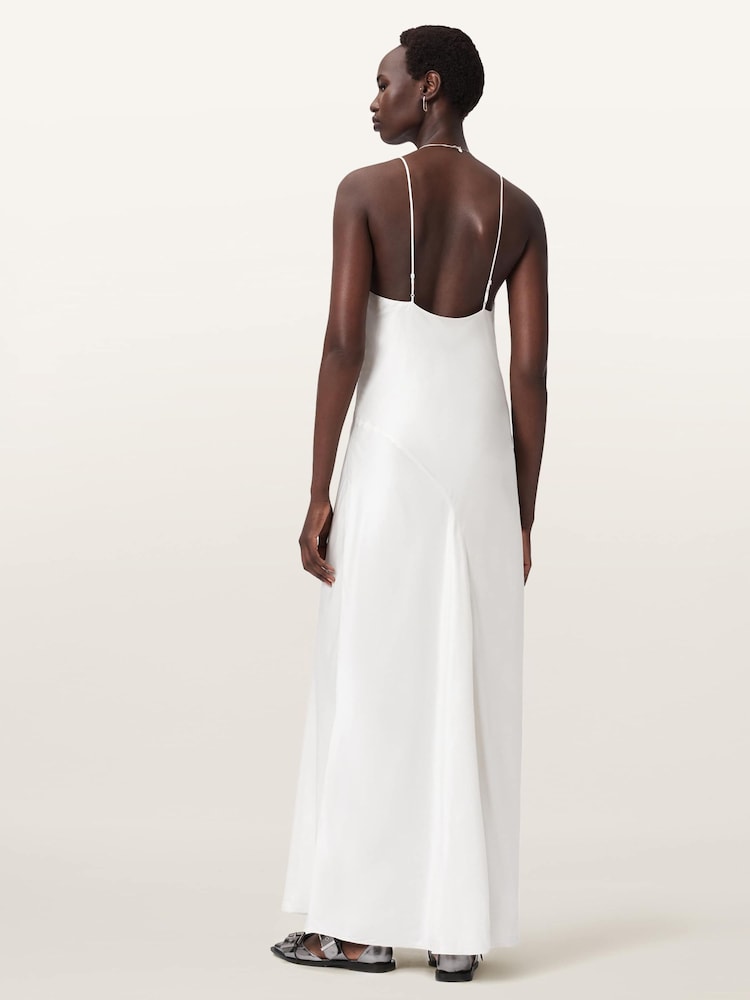 alexia maxi dress Womens ALL SAINTS AllSaints White Alexia Maxi Dress US 10