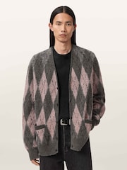 AllSaints Green Andre Cardigan - Image 1 of 7