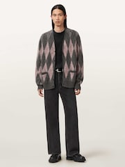 AllSaints Green Andre Cardigan - Image 3 of 7