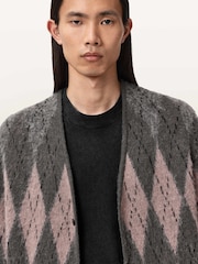 AllSaints Green Andre Cardigan - Image 4 of 7