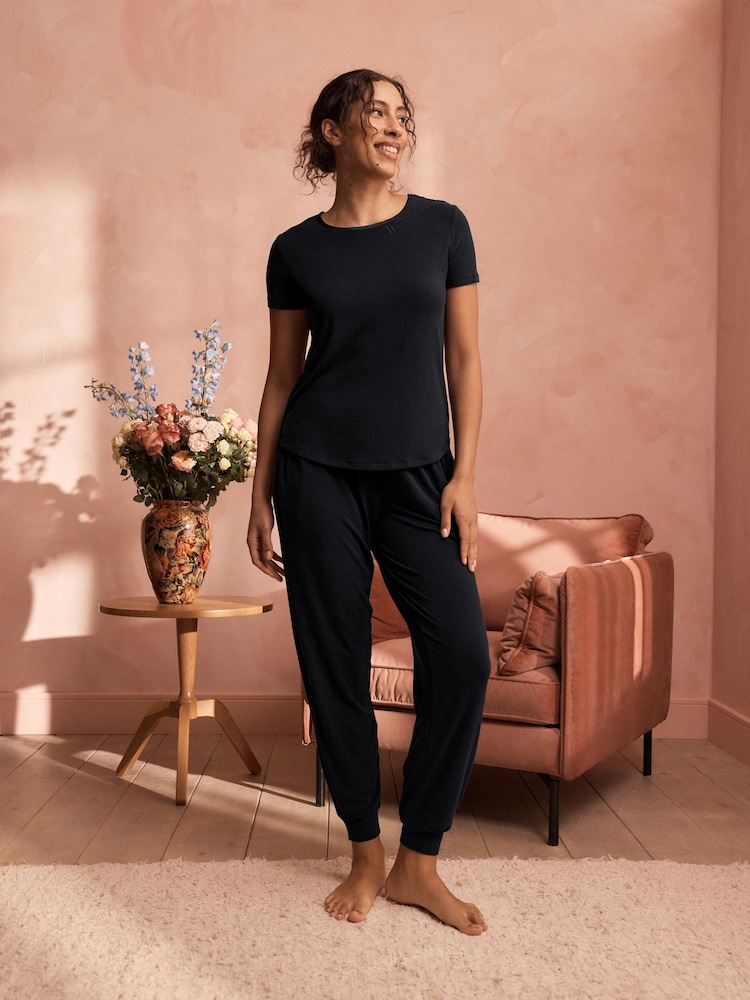 Negro - B by Ted Baker Lyocell and Wool Blend Pyjamas Set - Imagen 1 de 16