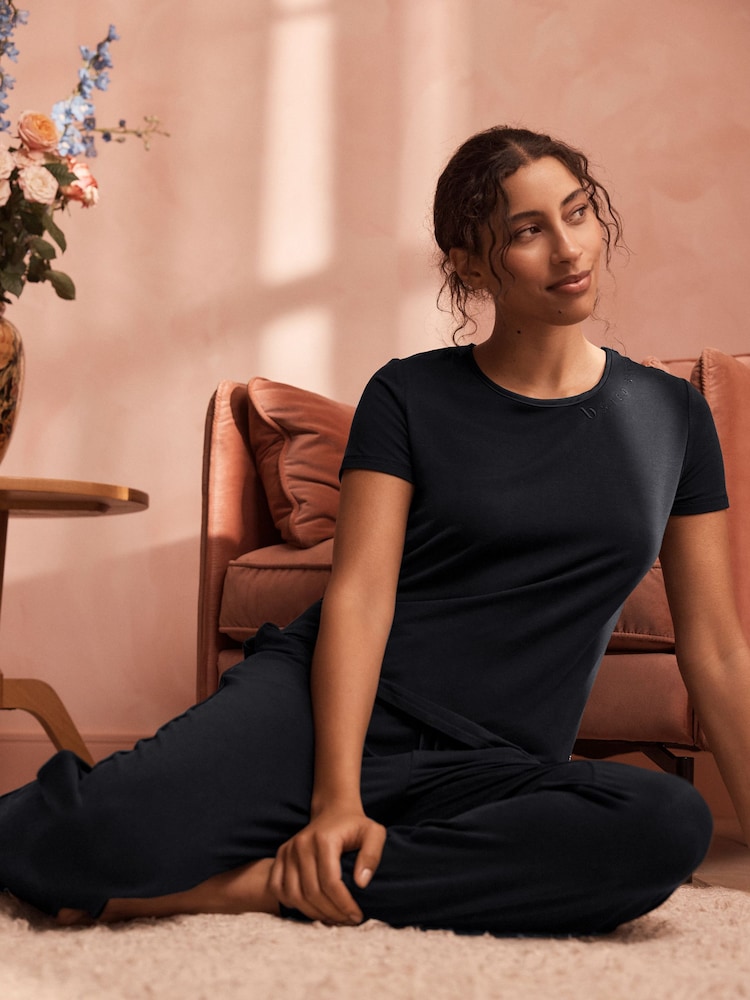 Negro - B by Ted Baker Lyocell and Wool Blend Pyjamas Set - Imagen 2 de 16